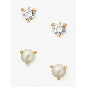 Kate Spade New York Womens Rise And Shine Stud Earrings Set Of 2 Gold Tone